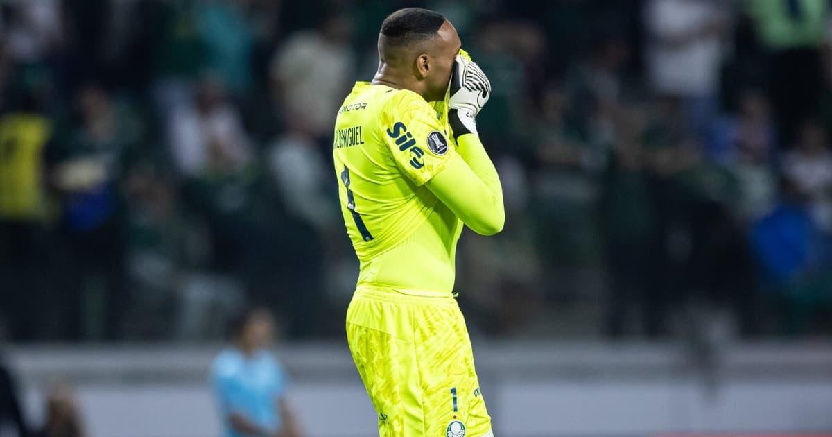 Falha de Carlos Miguel gera empate entre Palmeiras e Cerro Porteño na Libertadores